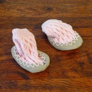 Knit Moccasin Infant Shoes 3-6M